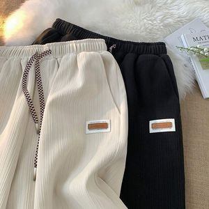<span class=keywords><strong>Pantaloni</strong></span> a <span class=keywords><strong>Vita</strong></span> Alta Drappeggiati e Slim Fit a Gamba Larga per <span class=keywords><strong>Donna</strong></span> - <span class=keywords><strong>Pantaloni</strong></span> <span class=keywords><strong>Estivi</strong></span> Ultra-Sottili Casual da Ufficio a Gamba Dritta - Product Image 1