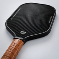 Raquette de pickleball en fibre de carbone T800, noyau en mousse de 16 mm, logo personnalisé, OEM, vente en gros, usine de raquettes de pickleball