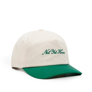 Gorra de Béisbol de 5 Paneles con Logotipo Personalizado OEM, Sin Estructura, Visera Ligeramente Curvada, Cierre a Presión, Bordado de Algodón, Color de Contraste - Product Image 5