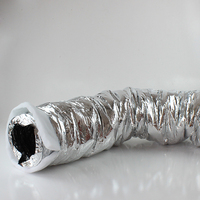 10 Conduits flexibles R6 R8 4"-22" pour système CVC, pièce 5, ventilation en ligne, isolation en feuille d'aluminium, flexibles, contemporains, pour hôpitaux