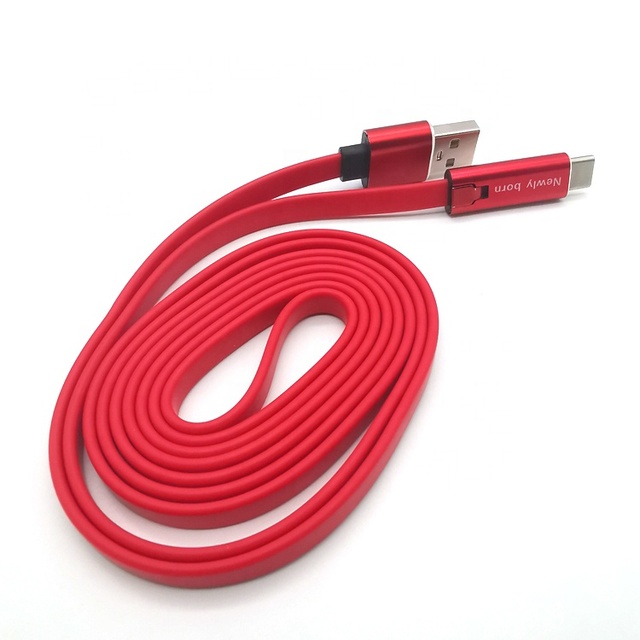 Metal Case Renewable Repairable Flat Mobile Phone USB Type C Charging Cable