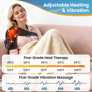 Kabelloser Ferngesteuerter Schulterschmerz-Massagegürtel mit Intelligenter Zeitschaltuhr, Kabellose Heizung und Vibration - Product Image 3