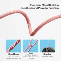 Câble de données USB Type C vers Type C tressé en nylon 3A à charge rapide et coloré, modèle 2026, en promotion