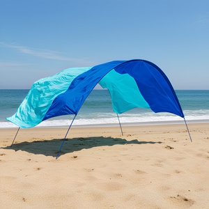 Tenda da Spiaggia Portatile in Nylon Impermeabile, Protezione Solare per Vacanze al Mare, Leggera per Uso Esterno - Product Image 1