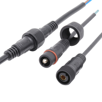 AOHUA personnalisé haute puissance 250V 32A 1 connecteur de câble d'alimentation M14 pré-moulé type rond mâle femelle avec câble