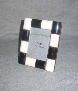 Marco de Fotos de Madera Hecho a Mano de Alta Calidad, Moderno y Ecológico, con Incrustaciones de Resina de Hueso, para Decoración - Product Image 2