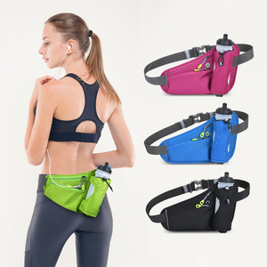 Outdoor Sports Marathon Running Waist Bag Belt <b>Water</b>-resistant Hiking Cycling Fitness Fanny Pack with <b>Water</b> <b>Bottle</b> <b>Holder</b> - Product Image 6
