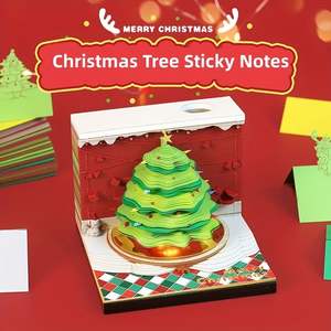 Cube mémo Panda 3D personnalisé Sculpture en papier en boîte cadeau bricolage <span class=keywords><strong>bloc</strong></span> de papier créatif <span class=keywords><strong>bloc</strong></span>-notes autocollant pour bureau école papeterie - Product Image 4