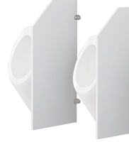 Cloison de toilettes murale pour hommes, écran de confidentialité pour urinoir, déflecteur imperméable, séparateur de toilettes pour écoles, jardins d'enfants, lieux publics
