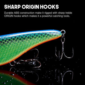 Kingdom — <span class=keywords><strong>leurre</strong></span> japonais rigide de type jerkbait, appât artificiel idéal pour la pêche en eau salée, crankbait, 12cm, 49g, fabriqué au japon - Product Image 4