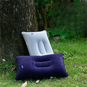 Kalın tüylü uzun yolculuk yastığı taşınabilir şişme yastık uyku/şekerleme yastığı dış mekan kampı - Product Image 6