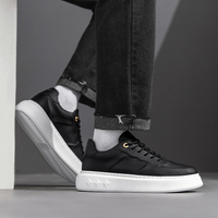Chaussures blanches personnalisées OEM, nouvelle marque de chaussures pour hommes, respirantes, en cuir, pour homme