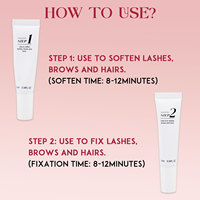 Kit de rehaussement de cils et de sourcils Camellia en gros sous marque privée, avec cystéamine et kératine 2-en-1, pour lifting des cils et lamination des sourcils, végétalien, format tube OEM