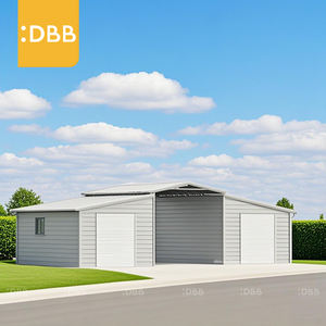 OEM et ODM 20Ft 40Ft 13Ft Garage Jardin Résistant au vent Couleur Acier Tile Peak Cadre en acier galvanisé Abri de stationnement - Product Image 2