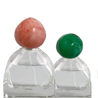 Bouchons de flacons de parfum et d'aromathérapie en résine de cristal ronds, colorés, de luxe, personnalisables avec logo sur mesure – Vente en gros