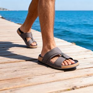 थोक फैशन सॉस मध्य पूर्व गैर-पर्ची एंटी-गंध फ्लिप फ्लॉप pu चप्पल बाहरी कैजुअल समुद्र तट अरबिक सैंडल सभी मौसमों - Product Image 2