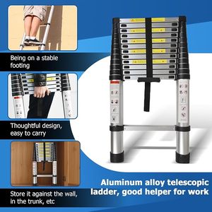 Carpa de Techo Retráctil Moderna de Aluminio con Escaleras Telescópicas, Capacidad de Carga de 150 kg <span class=keywords><strong>para</strong></span> Campismo Todoterreno - Product Image 1