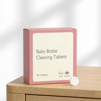 Tablettes de détergent universelles non toxiques pour biberons, sans résidus, savon de nettoyage sûr, compatible avec les grandes marques