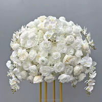 Roses en soie, centres de table pour mariage, décorations de table, arrangements floraux, boules de fleurs, centres de table pour table, fleurs artificielles