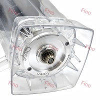 Ensemble de mixeur en plastique de haute qualité avec pot de 2 L, lames à huit feuilles en alliage d'aluminium à double roulement et plaque fixe de 27 g