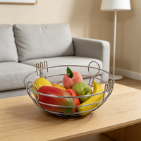 Panier de fruits Portable décor à la maison avec poignée de stockage panier de nourriture et plateau d'affichage de légumes paniers de rangement de qualité