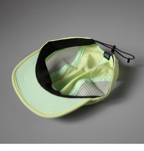 Mũ bóng chày nhanh khô 5 tấm tùy chỉnh, thoáng khí, vành phẳng, kiểu snapback, mũ thể thao lưới, mũ chạy bộ bằng nylon - Product Image 6