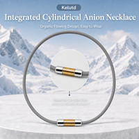 Collier magnétique en silicone pour l'équilibre énergétique, avec aimant intégré, en acier inoxydable 316L, placage sous vide, design tendance