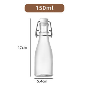 Bottiglia di fabbrica trasparente forma rotonda <span class=keywords><strong>vodka</strong></span> liquore bevande bottiglia di vino di vetro per bere - Product Image 4