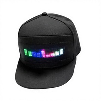 Gorra de Béisbol LED para Deportes al Aire Libre con Pantalla Bluetooth y Función de Cambio de Texto por Teléfono Móvil