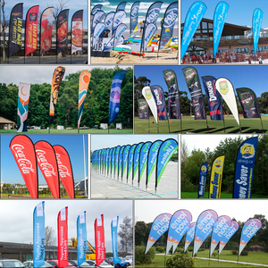 Drapeaux publicitaires en plumes, polyester de haute qualité, imperméable, durable, drapeaux d'impression pour la promotion sur la plage - Product Image 5