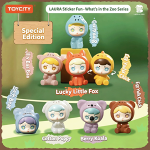 Adesivi LAURA - Cosa <span class=keywords><strong>c</strong></span>'<span class=keywords><strong>è</strong></span> nella blind box Laura Zoo con la mini figura Mengli, Magnete per frigorifero - Product Image 1