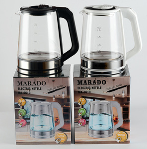 Bouilloire Électrique 2,2 L en Verre 500W Style Américain avec Sifflet, Idéale pour le Marché Africain – Meilleure Vente pour Chauffer l'<span class=keywords><strong>Eau</strong></span> et Préparer le Thé - Product Image 1