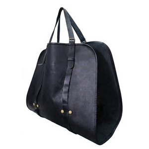 Bolsa de Transporte para Leña, Plegable, Resistente, de Cuero Genuino, a Prueba de Olores, para Transporte de Leña para Chimenea - Product Image 1