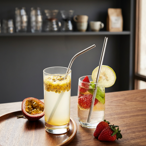 Stainless steel <b>Drinking</b> <b>Straws</b> Reusable Cocktail Minimalist Style Bar Accessories - Product Image 3