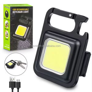 Vente en gros Portable 800Lumens Cob Porte-clés Lumière Rechargeable Mini lampe de poche avec 3 Modes d'éclairage pour le Camping Chargement USB - Product Image 5