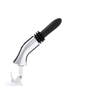Masturbateur féminin Moni, vibrateur télescopique noir pour point G, design pistolet automatique, jouet sexuel pour adultes - Product Image 1