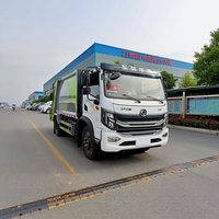 Camion compacteur de déchets à chargement arrière, diesel Euro 3, transmission automatique, boîte anti-fuite fermée, système hydraulique télécommandé