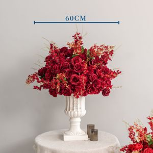 2026 New 60cm Spring Welcoming <b>Flower</b> Red <b>Flower</b> Ball Wedding Stage Decoration <b>Flower</b> Window <b>Display</b> Simulation Artificial Plant - Product Image 6