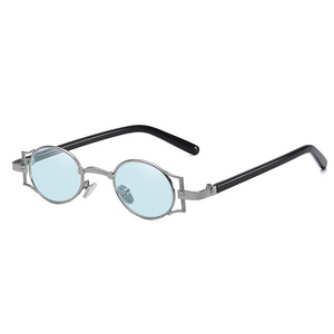 <span class=keywords><strong>Lunettes</strong></span> de soleil rétro rondes en métal avec logo personnalisé, verres polarisés, style de marque de luxe, <span class=keywords><strong>lunettes</strong></span> unisexes tendance 2025 - Product Image 5