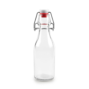<strong>Bottles</strong> Round Clear Glass China Flactory <strong>200ml</strong> 250m 500ml 750ml 1000ml Juice Food Grade Beverage Customized - Product Image 2