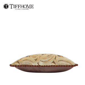 Cojín Decorativo Ecológico TiffHome con Patrón Geométrico, Tela Combinada con Borde Decorativo, <span class=keywords><strong>Funda</strong></span> Extraíble para Sofás, Camas y Sillones - Product Image 4