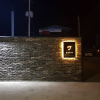 Plaque de Numéro de Maison LED Lumineuse, Plaque d'Adresse Extérieure Étanche, Panneau d'Adresse Moderne pour Maison
