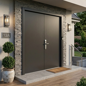 Puerta de Seguridad de Acero Personalizada Yonking, Resistente al Fuego por 90 Minutos, Antirrobo, para Entrada Principal de Casa, Villa, Escuela, Hospital - Product Image 1