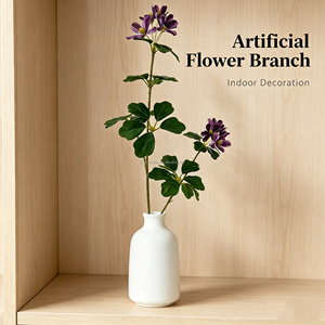 Ornamental decor, artificial flowers, small branches, Guanyin lotus, furniture faux flowers, wedding props, simulated greenery f - Product Image 3