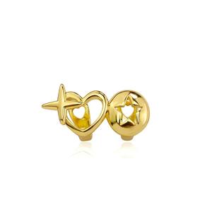 Best-seller transfrontalier : Bijoux dentaires en zircon, en laiton en forme de cœur, à double creux et polyvalents, populaires pour Halloween - Product Image 6