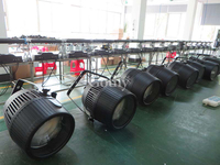 Projecteur de scène extérieur LED COB 200W/300W avec zoom, contrôle DMX512/activation sonore, angle de faisceau 10-60°, 6-en-1 RGBWAUV