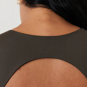 Combinaison <span class=keywords><strong>de</strong></span> sport pour femme en polyester et élasthanne sur mesure, col haut, style string, coupe sculptante, dos nageur, pour la salle <span class=keywords><strong>de</strong></span> sport, le fitness et le yoga - Product Image 6