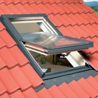 Cadre en aluminium moderne, lucarne plate en verre flottant pour fenêtre de toit étanche