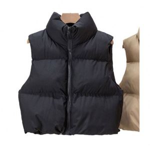 Femmes automne hiver haute qualité pliable léger chaud col montant coupe-vent mince mince <span class=keywords><strong>sans</strong></span> <span class=keywords><strong>manches</strong></span> bouffant veste vers le bas gilet - Product Image 5