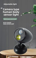 Lampe de nuit à piles sèches 180 degrés COB LED PIR activée par le mouvement Spot Sensor Cabinet Lamp Night Light